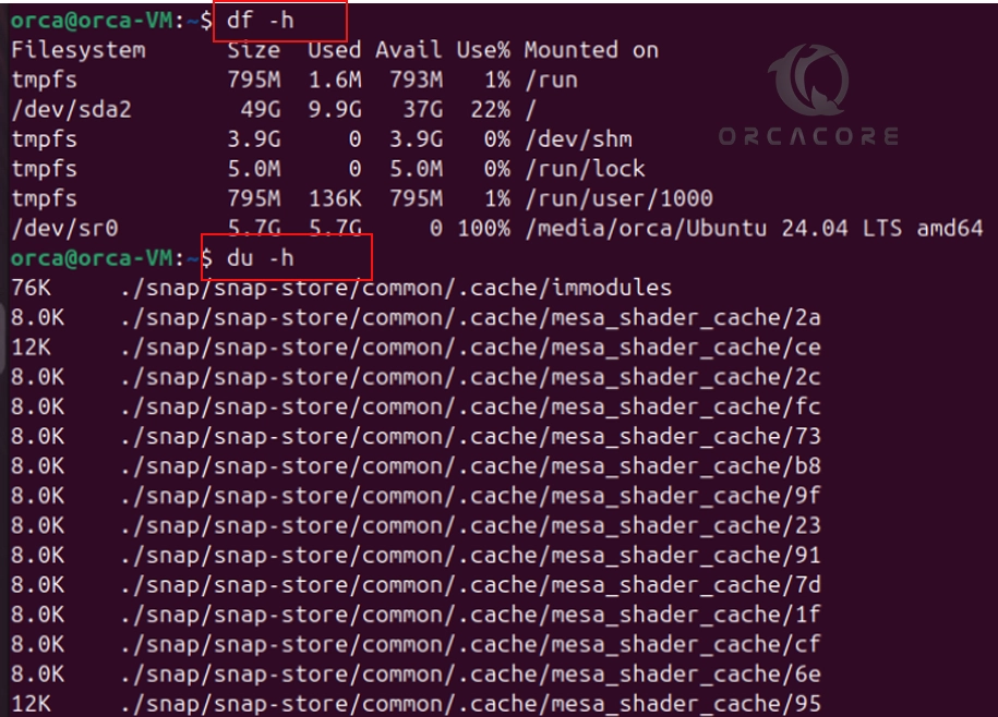 Display Disk Space on Ubuntu 24.04 From Terminal